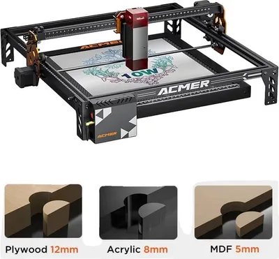 Image de Gravure laser, haute précision, compatibilité avec de nombreux matériaux, 10 W