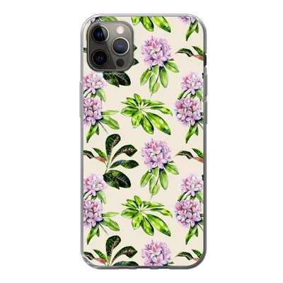 Produktbild von MuchoWow® Handyhülle Schutzhülle Hülle für iPhone 13 Pro Max Hortensien - Pflanzen - Muster Silikon Softcase Handy Hülle - Mobiltelefon
