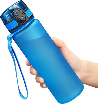 Produktbild von 800ml Tragbare Outdoor-Sport Wasserflasche Auslaufsicher Radfahren Wandern Reise Trinkbecher