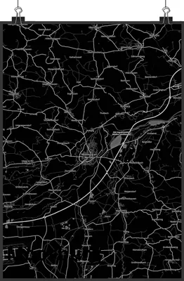 Produktbild von Mr. & Mrs. Panda Bild Moosburg DIN A5 - Geschenk, Stadt, wanddeko, Wandbild, Plakat, Dorf Karte Landkarte Map Stadtplan, drucke, Kunstdruck