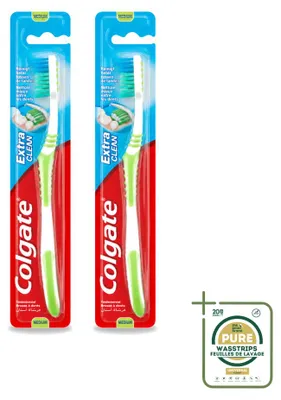 Obrázek produktu pro 2 ks zubní kartáček Colgate Extra Clean, střední tuhost - balení