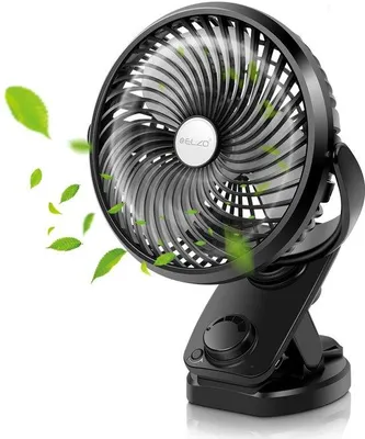 Obrázek produktu pro Azomor – přenosný dobíjecí USB ventilátor s klipem a 360° otáčením