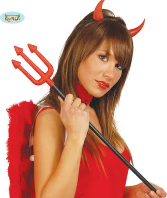 Produktbild von Dämon Dreizack Umhang Bodysuit Hexen Diva Halloween Kostüm Roter Kapuzenmantel Dämonischer Stil, Farbe: Rot
