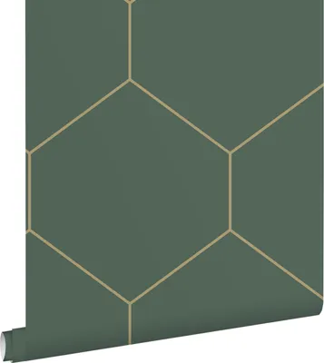 Zdjęcie produktu dla ESTAhome Tapeta klątwa ciemnej zieleniIzłotym 50 x 900 cm