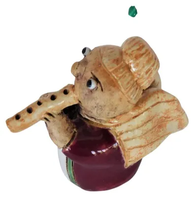 Obrázek produktu pro Anděl "Ilona" s flétnou červený