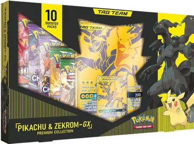 Produktbild von Pokemon Tag Team Pikachu & Zekrom GX Premium Collection