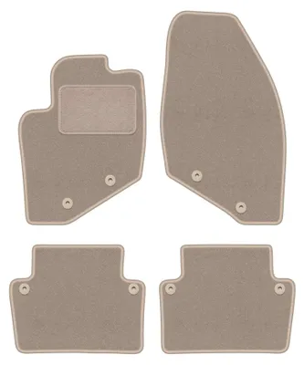 Productafbeelding van Velours automatten voor Volvo S80 I 1998-2006 (sedan) – 4-delig, beige, op maat – Wielganizator LUX