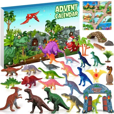 Produktbild von Dinosaurier Adventskalender 2024 für Kinder Jungen Mädchen 3-12 Jahre