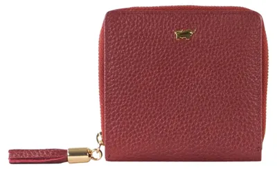 Immagine prodotto di Portafoglio ALESSIA, portafoglio con zip, modello S, 6 scomparti per carte, colore rosso, da donna, in pelle