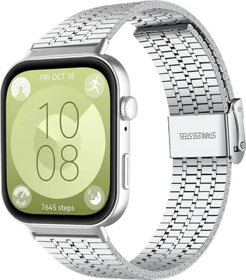 Produktbild von Smartwatch Armband Edelstahl für Huawei Watch Fit 5 4 / Fit 5 4 Pro / 3 Silber