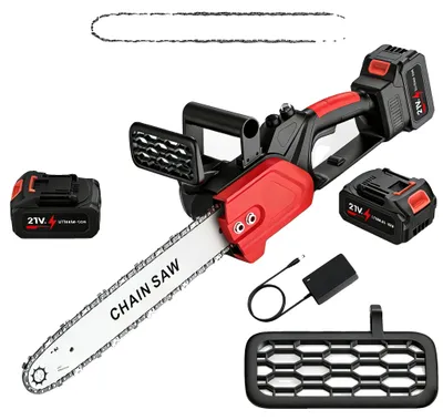 Obrázek produktu pro Akumulátorová řetězová pila, délka řezu 30 cm, ergonomický design, 2 akumulátory