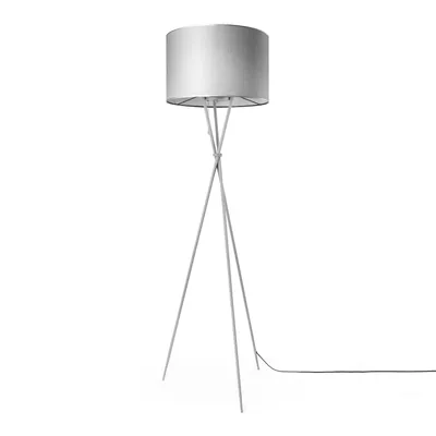 Produktbild von Stehleuchte Wohnzimmer Stoffschirm Tischlampe Textil Schirm E27 Nachtlicht
