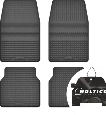 Produktbild von Gummimatten mit Rand Auto Fußmatten Gummi Automatten Passgenau 4-teilig Set - passend für Volkswagen Scirocco I 1974-1981