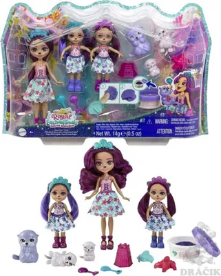 Produktbild von Royal Enchantimals HCF94, Modepuppe, Weiblich, 4 Jahr(e), Mädchen, 99 mm, Gemischte Farben