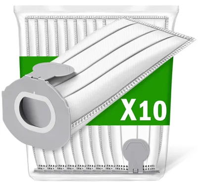 10 Staubsaugerbeutel kompatibel mit Kobold VK7 FP7, Filter