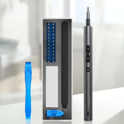 Produktbild von Elektrischer Schraubendreher, multifunktional, wiederaufladbar mit Lithium-Akku und LED-Beleuchtung