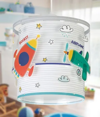 Zdjęcie produktu dla Lampa sufitowa Baby Travel - Samoloty i samochody dla dzieci