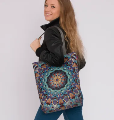 Immagine prodotto di Bertoni borsa in tela stampata SUNNY 36x40 cm - Barcellona