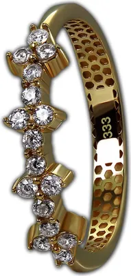 Produktbild von GoldDream Ring Gr. 56 17,8 Echtgold333er Gelbgold goldweiß D2GDR547Y56