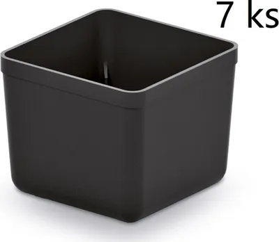Produktbild von Einsatzboxen-Set kompatibel mit Organizer-Systemen 5,5 x 5,5 x 16,5 Schwarz