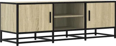 Productafbeelding van vidaXL TV-kast Sonoma-eikenhout, 120x35x41 cm, van houtvezel en metaal