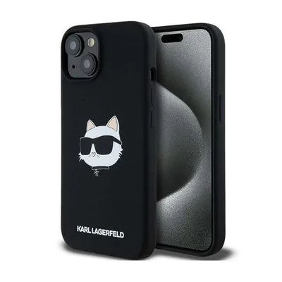 Image de Karl Lagerfeld Silicone Choupette Head Magsafe Case pour Iphone 15 Plus / 14 Plus - Noir
