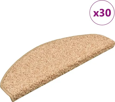 Zdjęcie produktu dla Maty na schody 30 szt. 65x21x4 cm, złote, półokrągłe, duże