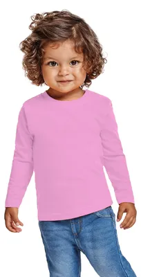 Image de T-shirt à manches longues pour bébé - Manteau unie aux couleurs vives, confectionné dans un tissu doux et chaud