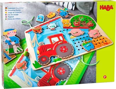 Produktbild von HABA Fädelspiel Bauernhof (Kinderspiel)
