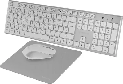Imagen del producto de Tacens 3EN1 Teclado+Ratón+Alfom Inalámbrico Blanco