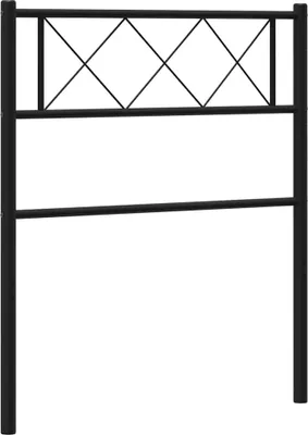 Produktbild von vidaXL Ersatz-Kopfteil Metall Schwarz 100 cm