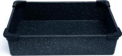 Zdjęcie produktu dla Naczynie do smażenia i pieczenia Shov (checkoutNaczynie do smażenia i pieczenia Shov wykonane z odlewu aluminiowego z powłoką granitową MARMOR | 360 x 240 mm