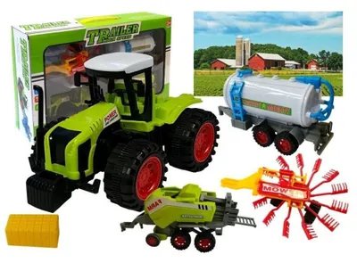 Immagine prodotto di Set Leantoys: veicolo agricolo - trattore