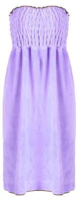 Produktbild von Lila Damen Korallensamt Warmer Handtuch-Bademantel Dusch-Spa-Bademantel Gemütlich Sexy Körper