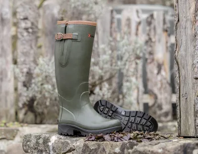 Immagine prodotto di Stivali di gomma Crosslander® Kodiak al ginocchio, taglia: 47, colore: verde oliva