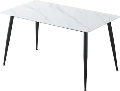 Immagine prodotto di Tavolo da pranzo ADRIA 130x70 in marmo bianco