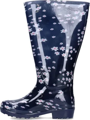 Produktbild von JJ Footwear Wellies Gummistiefel in Übergrößen Mehrfarbig 9900012-351Blauw Flowers