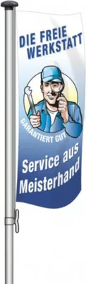 Produktbild von Fahne "Freie Werkstatt", 120 x 300 cm