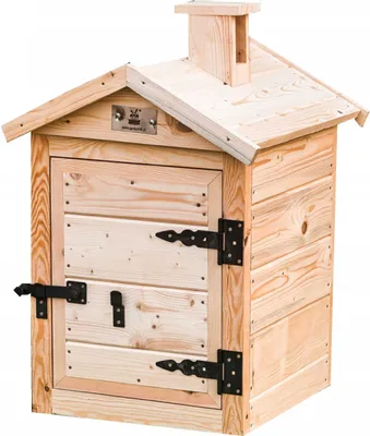 Image de Chambre de fumage Fumoir à bois 50x80 épicéa Jardin Fumoir