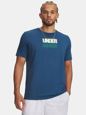 Produktbild von Under Armour UA M Blocklogo Kurzarm-T-Shirt für Herren LG