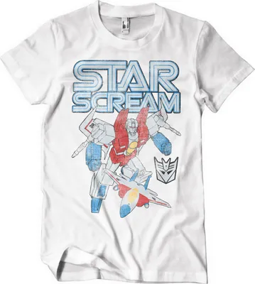 Produktbild von Starscream Washed T-Shirt - Small - White