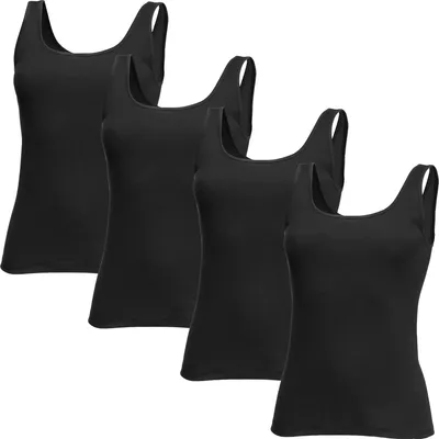 Produktbild von Speidel Damen-Unterhemd 4er-Pack schwarz 46
