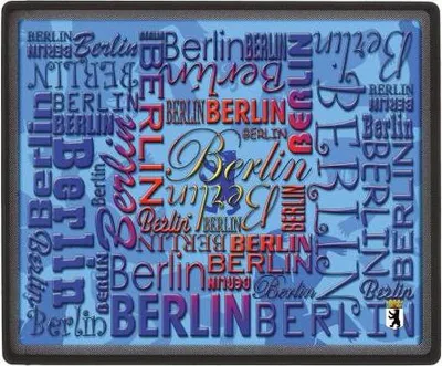 Produktbild von Mousepad Mauspad - Berlin Berlin Berlin -  22700 Gr. 24 x 20cm