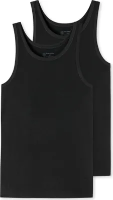Produktbild von Schiesser Herren 2 er Pack Unterhemd Gr. 4  schwarz