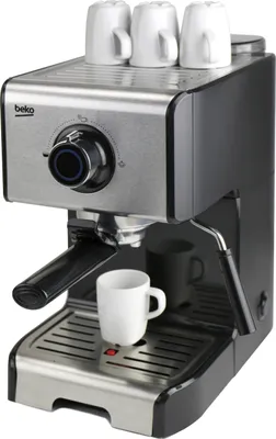 Produktbild von BEKO CEP5152B – Klassische Espressomaschine 1200W – 1,2L Tank – 360° schwenkbare Dampfdüse – 15 bar – Schwarz und Edelstahl
