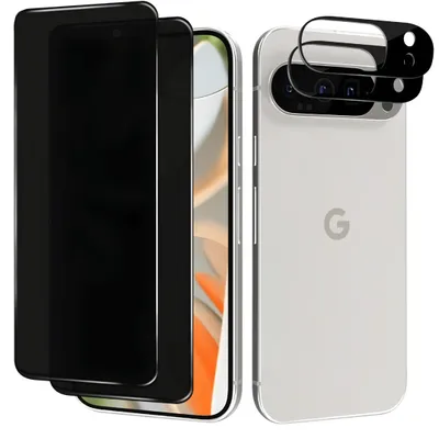 Produktbild von 2X Schutzglas für Google Pixel 9 Sichtschutz Panzerglas Privacy Panzerfolie Display Kamera 9H