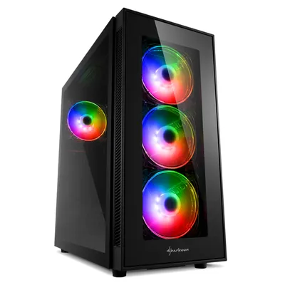 Zdjęcie produktu dla Sharkoon TG5 Pro RGB Midi Tower Black