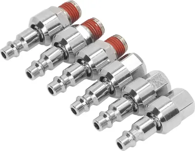 Obrázok produktu pre Vzduchové hadicové armatúry, 1/4 otočná vzduchová zátka, 1/4in NPT vzduchová spojka, rýchlospojka, 1/4 palcová vzduchová spojka, hadicová armatúra z nehrdzavejúcej ocele