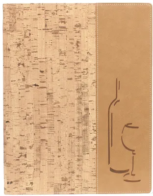 Imagen del producto de Securit. Carta de vinos. Diseño CORK, formato DIN A4, color beige