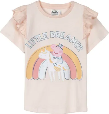 Produktbild von Kurzarm-T-Shirt für Kinder Peppa Pig Hellrosa - 5 Jahre